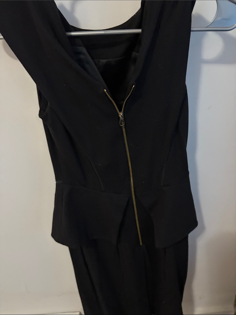 Ted Baker Black Jumpsuit with Gold Zip Detail - Picture 4 of 5